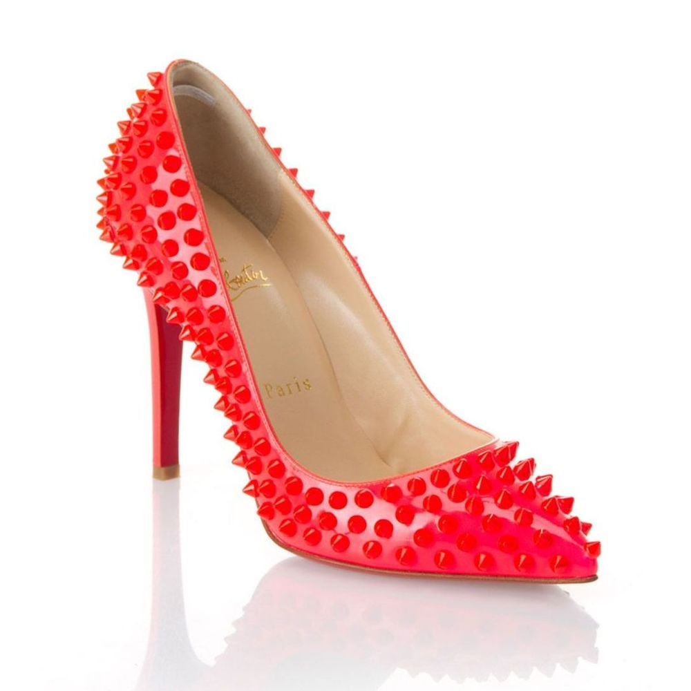 Christian Louboutin Pigalle Spikes Rose Pump 39